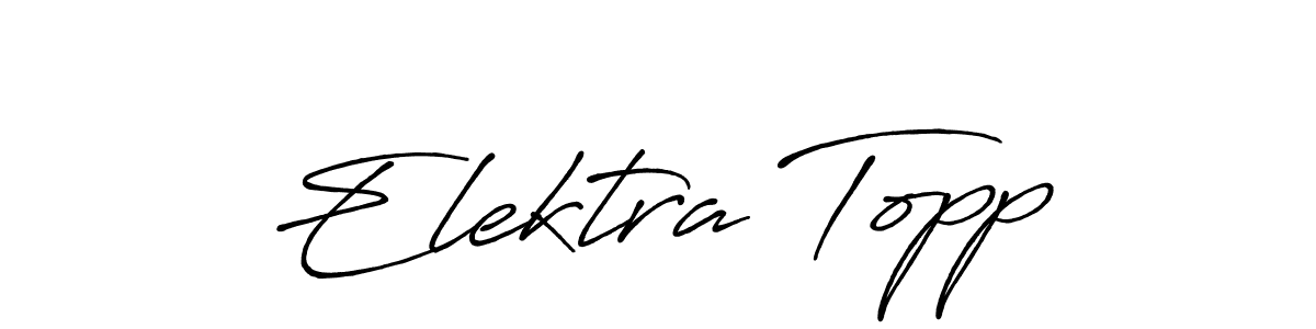 Check out images of Autograph of Elektra Topp name. Actor Elektra Topp Signature Style. Antro_Vectra_Bolder is a professional sign style online. Elektra Topp signature style 7 images and pictures png