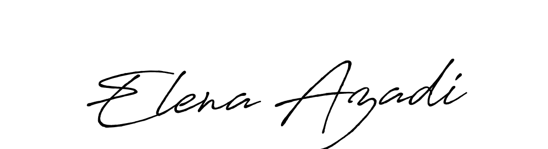 How to make Elena Azadi name signature. Use Antro_Vectra_Bolder style for creating short signs online. This is the latest handwritten sign. Elena Azadi signature style 7 images and pictures png