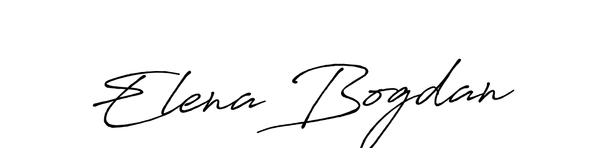 Make a short Elena Bogdan signature style. Manage your documents anywhere anytime using Antro_Vectra_Bolder. Create and add eSignatures, submit forms, share and send files easily. Elena Bogdan signature style 7 images and pictures png