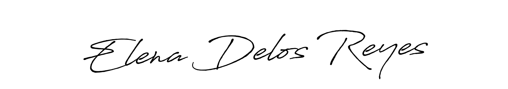 Create a beautiful signature design for name Elena Delos Reyes. With this signature (Antro_Vectra_Bolder) fonts, you can make a handwritten signature for free. Elena Delos Reyes signature style 7 images and pictures png