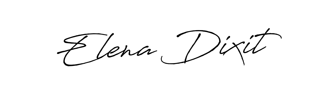 Design your own signature with our free online signature maker. With this signature software, you can create a handwritten (Antro_Vectra_Bolder) signature for name Elena Dixit. Elena Dixit signature style 7 images and pictures png