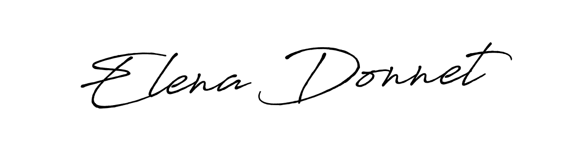 if you are searching for the best signature style for your name Elena Donnet. so please give up your signature search. here we have designed multiple signature styles  using Antro_Vectra_Bolder. Elena Donnet signature style 7 images and pictures png