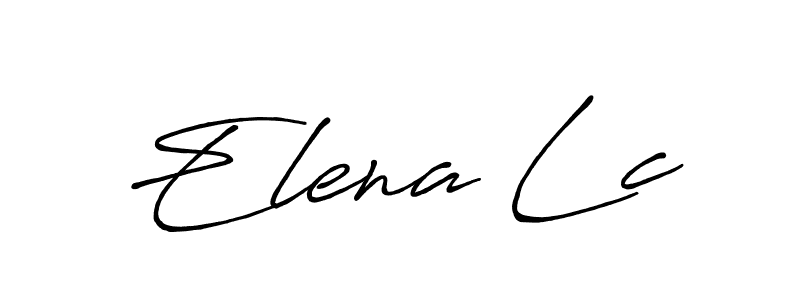 It looks lik you need a new signature style for name Elena Lc. Design unique handwritten (Antro_Vectra_Bolder) signature with our free signature maker in just a few clicks. Elena Lc signature style 7 images and pictures png