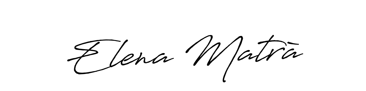 How to Draw Elena Matrà signature style? Antro_Vectra_Bolder is a latest design signature styles for name Elena Matrà. Elena Matrà signature style 7 images and pictures png