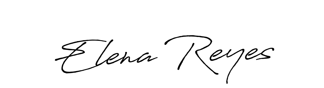 Design your own signature with our free online signature maker. With this signature software, you can create a handwritten (Antro_Vectra_Bolder) signature for name Elena Reyes. Elena Reyes signature style 7 images and pictures png