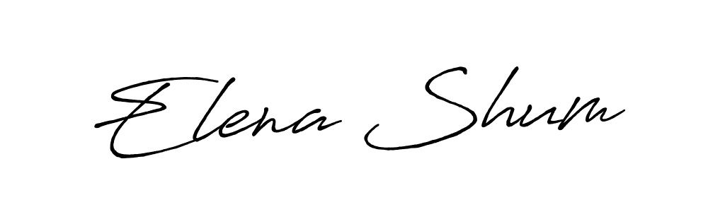 Elena Shum stylish signature style. Best Handwritten Sign (Antro_Vectra_Bolder) for my name. Handwritten Signature Collection Ideas for my name Elena Shum. Elena Shum signature style 7 images and pictures png
