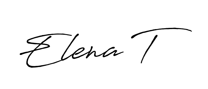 Once you've used our free online signature maker to create your best signature Antro_Vectra_Bolder style, it's time to enjoy all of the benefits that Elena T name signing documents. Elena T signature style 7 images and pictures png