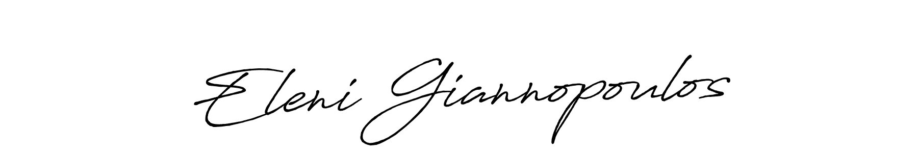 Design your own signature with our free online signature maker. With this signature software, you can create a handwritten (Antro_Vectra_Bolder) signature for name Eleni Giannopoulos. Eleni Giannopoulos signature style 7 images and pictures png