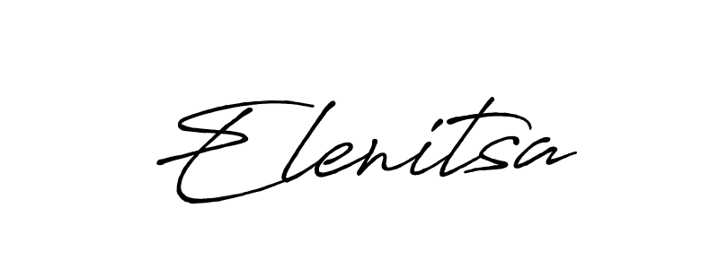 Make a beautiful signature design for name Elenitsa. With this signature (Antro_Vectra_Bolder) style, you can create a handwritten signature for free. Elenitsa signature style 7 images and pictures png