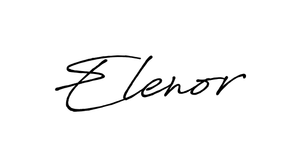 Use a signature maker to create a handwritten signature online. With this signature software, you can design (Antro_Vectra_Bolder) your own signature for name Elenor. Elenor signature style 7 images and pictures png