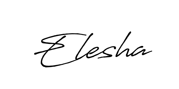 How to make Elesha name signature. Use Antro_Vectra_Bolder style for creating short signs online. This is the latest handwritten sign. Elesha signature style 7 images and pictures png