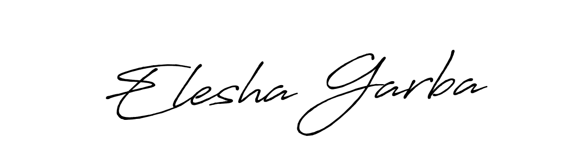 How to make Elesha Garba name signature. Use Antro_Vectra_Bolder style for creating short signs online. This is the latest handwritten sign. Elesha Garba signature style 7 images and pictures png