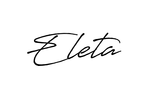 Make a beautiful signature design for name Eleta. With this signature (Antro_Vectra_Bolder) style, you can create a handwritten signature for free. Eleta signature style 7 images and pictures png