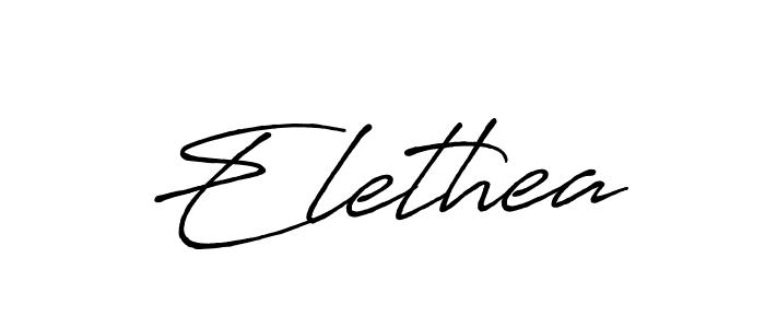 Use a signature maker to create a handwritten signature online. With this signature software, you can design (Antro_Vectra_Bolder) your own signature for name Elethea. Elethea signature style 7 images and pictures png