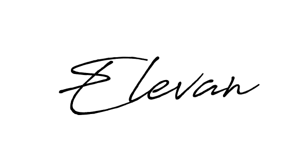 Use a signature maker to create a handwritten signature online. With this signature software, you can design (Antro_Vectra_Bolder) your own signature for name Elevan. Elevan signature style 7 images and pictures png