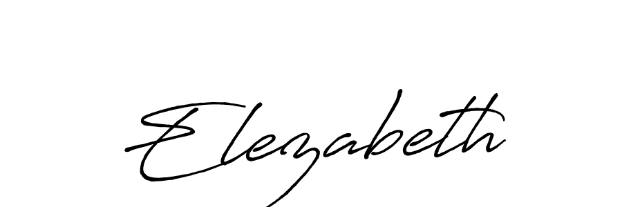 if you are searching for the best signature style for your name Elezabeth. so please give up your signature search. here we have designed multiple signature styles  using Antro_Vectra_Bolder. Elezabeth signature style 7 images and pictures png