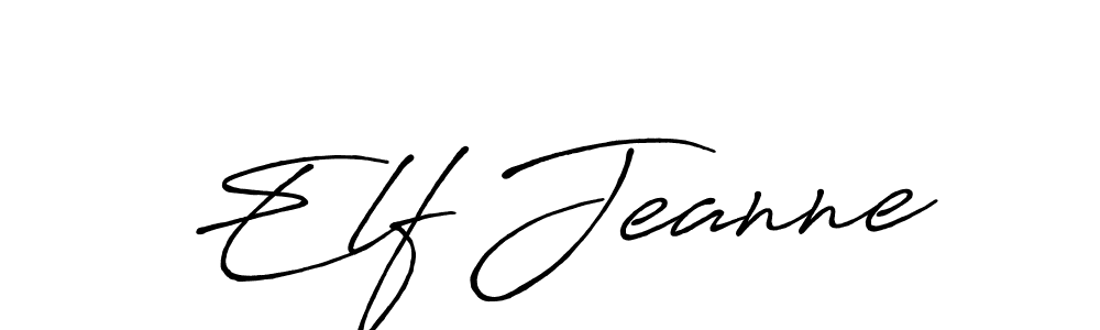 It looks lik you need a new signature style for name Elf Jeanne. Design unique handwritten (Antro_Vectra_Bolder) signature with our free signature maker in just a few clicks. Elf Jeanne signature style 7 images and pictures png