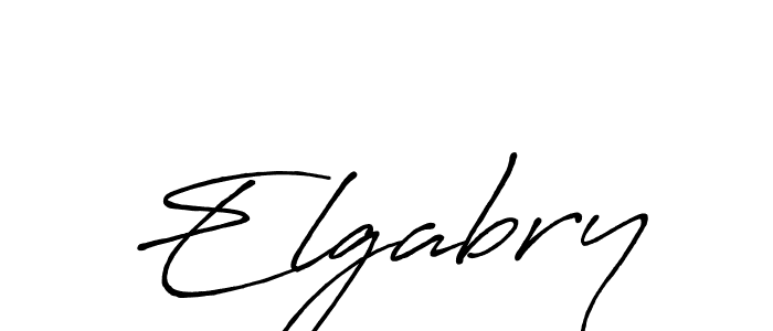 Create a beautiful signature design for name Elgabry. With this signature (Antro_Vectra_Bolder) fonts, you can make a handwritten signature for free. Elgabry signature style 7 images and pictures png