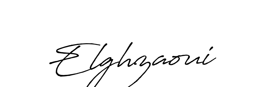 Use a signature maker to create a handwritten signature online. With this signature software, you can design (Antro_Vectra_Bolder) your own signature for name Elghzaoui. Elghzaoui signature style 7 images and pictures png