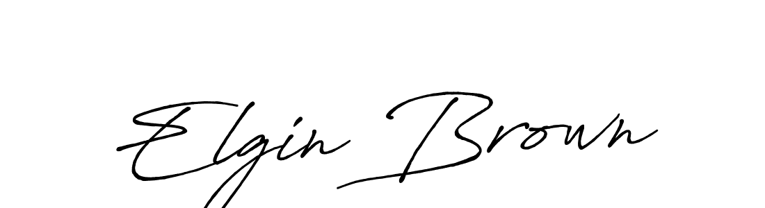 Create a beautiful signature design for name Elgin Brown. With this signature (Antro_Vectra_Bolder) fonts, you can make a handwritten signature for free. Elgin Brown signature style 7 images and pictures png
