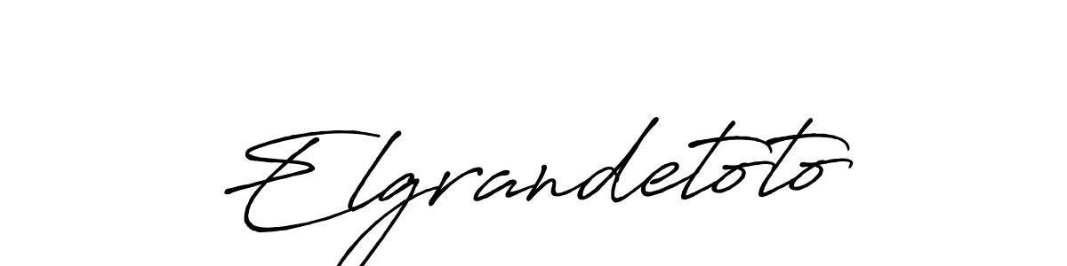 The best way (Antro_Vectra_Bolder) to make a short signature is to pick only two or three words in your name. The name Elgrandetoto include a total of six letters. For converting this name. Elgrandetoto signature style 7 images and pictures png