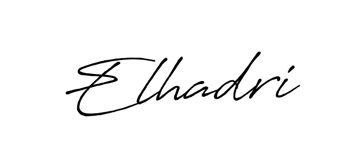 Make a beautiful signature design for name Elhadri. With this signature (Antro_Vectra_Bolder) style, you can create a handwritten signature for free. Elhadri signature style 7 images and pictures png