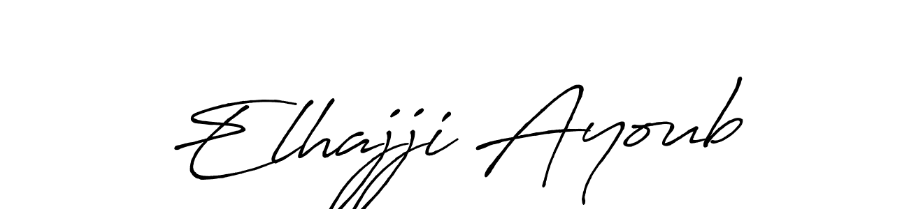 It looks lik you need a new signature style for name Elhajji Ayoub. Design unique handwritten (Antro_Vectra_Bolder) signature with our free signature maker in just a few clicks. Elhajji Ayoub signature style 7 images and pictures png