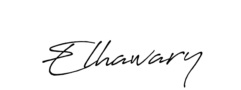 Create a beautiful signature design for name Elhawary. With this signature (Antro_Vectra_Bolder) fonts, you can make a handwritten signature for free. Elhawary signature style 7 images and pictures png
