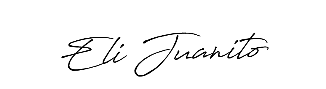 Make a short Eli Juanito signature style. Manage your documents anywhere anytime using Antro_Vectra_Bolder. Create and add eSignatures, submit forms, share and send files easily. Eli Juanito signature style 7 images and pictures png