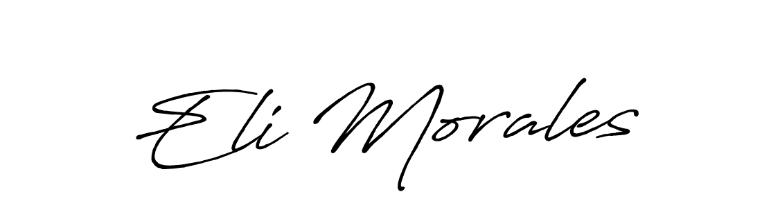It looks lik you need a new signature style for name Eli Morales. Design unique handwritten (Antro_Vectra_Bolder) signature with our free signature maker in just a few clicks. Eli Morales signature style 7 images and pictures png