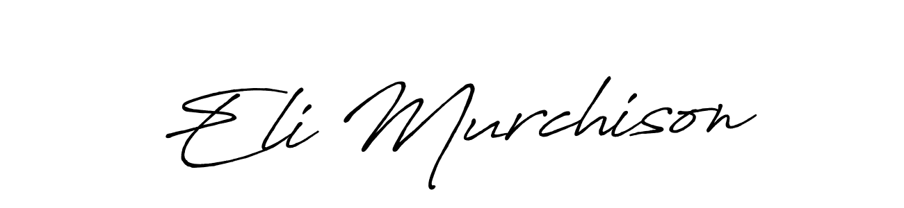 It looks lik you need a new signature style for name Eli Murchison. Design unique handwritten (Antro_Vectra_Bolder) signature with our free signature maker in just a few clicks. Eli Murchison signature style 7 images and pictures png