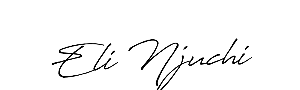 How to Draw Eli Njuchi signature style? Antro_Vectra_Bolder is a latest design signature styles for name Eli Njuchi. Eli Njuchi signature style 7 images and pictures png