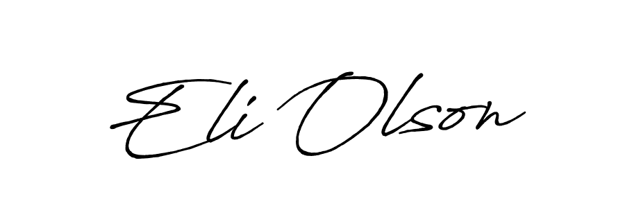 This is the best signature style for the Eli Olson name. Also you like these signature font (Antro_Vectra_Bolder). Mix name signature. Eli Olson signature style 7 images and pictures png