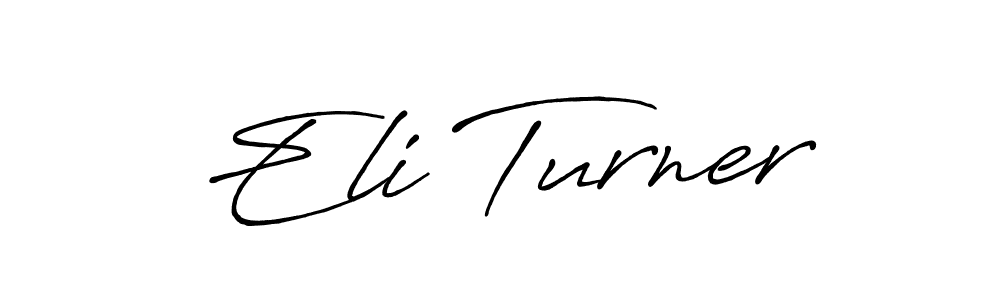 Also we have Eli Turner name is the best signature style. Create professional handwritten signature collection using Antro_Vectra_Bolder autograph style. Eli Turner signature style 7 images and pictures png