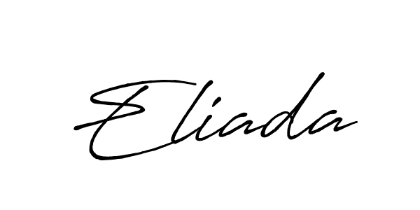 Similarly Antro_Vectra_Bolder is the best handwritten signature design. Signature creator online .You can use it as an online autograph creator for name Eliada. Eliada signature style 7 images and pictures png