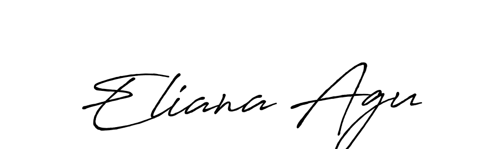 Here are the top 10 professional signature styles for the name Eliana Agu. These are the best autograph styles you can use for your name. Eliana Agu signature style 7 images and pictures png