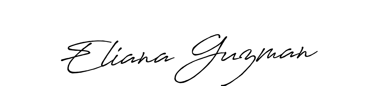 if you are searching for the best signature style for your name Eliana Guzman. so please give up your signature search. here we have designed multiple signature styles  using Antro_Vectra_Bolder. Eliana Guzman signature style 7 images and pictures png