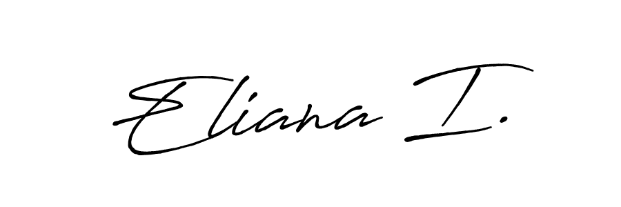 Make a short Eliana I. signature style. Manage your documents anywhere anytime using Antro_Vectra_Bolder. Create and add eSignatures, submit forms, share and send files easily. Eliana I. signature style 7 images and pictures png