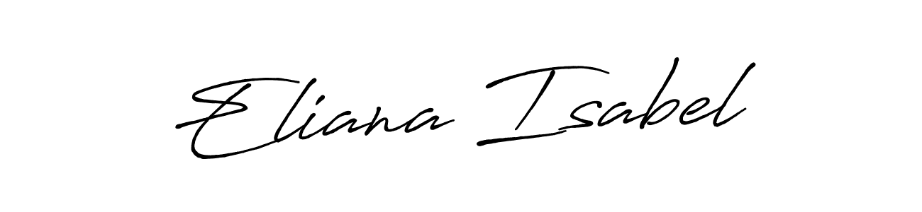 Here are the top 10 professional signature styles for the name Eliana Isabel. These are the best autograph styles you can use for your name. Eliana Isabel signature style 7 images and pictures png