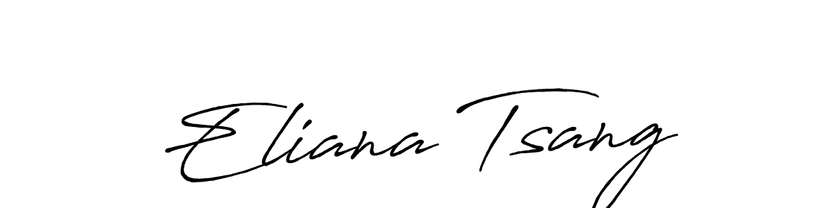 Make a short Eliana Tsang signature style. Manage your documents anywhere anytime using Antro_Vectra_Bolder. Create and add eSignatures, submit forms, share and send files easily. Eliana Tsang signature style 7 images and pictures png