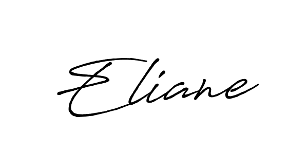 Use a signature maker to create a handwritten signature online. With this signature software, you can design (Antro_Vectra_Bolder) your own signature for name Eliane. Eliane signature style 7 images and pictures png