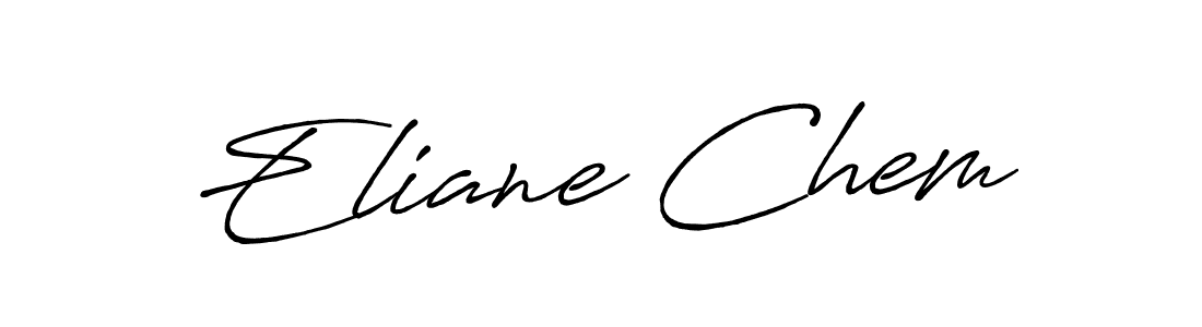 Create a beautiful signature design for name Eliane Chem. With this signature (Antro_Vectra_Bolder) fonts, you can make a handwritten signature for free. Eliane Chem signature style 7 images and pictures png