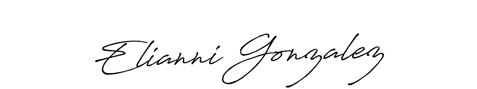 Similarly Antro_Vectra_Bolder is the best handwritten signature design. Signature creator online .You can use it as an online autograph creator for name Elianni Gonzalez. Elianni Gonzalez signature style 7 images and pictures png