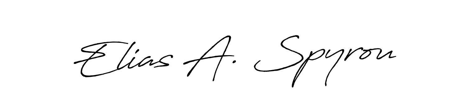You should practise on your own different ways (Antro_Vectra_Bolder) to write your name (Elias A. Spyrou) in signature. don't let someone else do it for you. Elias A. Spyrou signature style 7 images and pictures png