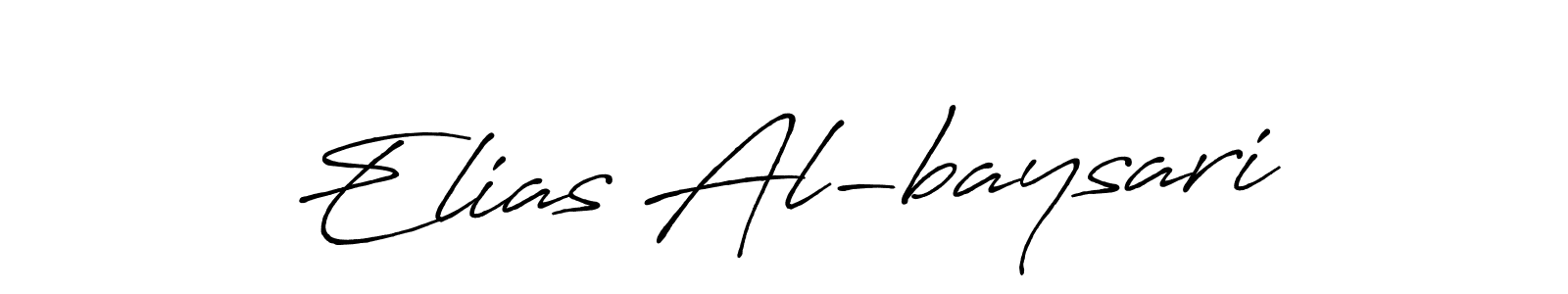 Make a beautiful signature design for name Elias Al-baysari. With this signature (Antro_Vectra_Bolder) style, you can create a handwritten signature for free. Elias Al-baysari signature style 7 images and pictures png