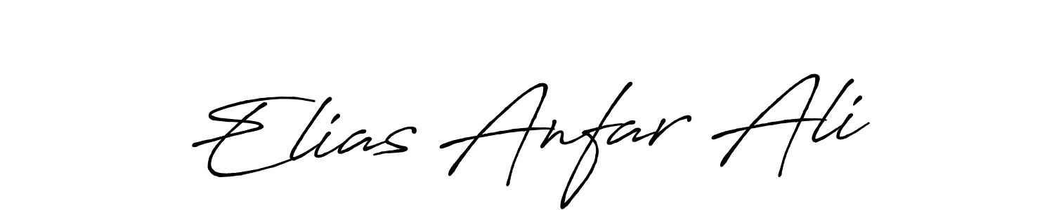 Elias Anfar Ali stylish signature style. Best Handwritten Sign (Antro_Vectra_Bolder) for my name. Handwritten Signature Collection Ideas for my name Elias Anfar Ali. Elias Anfar Ali signature style 7 images and pictures png