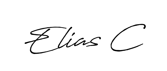 Also You can easily find your signature by using the search form. We will create Elias C name handwritten signature images for you free of cost using Antro_Vectra_Bolder sign style. Elias C signature style 7 images and pictures png