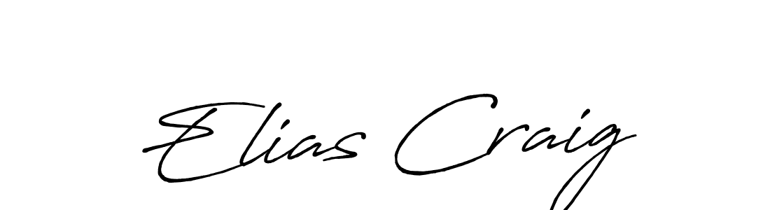 How to make Elias Craig name signature. Use Antro_Vectra_Bolder style for creating short signs online. This is the latest handwritten sign. Elias Craig signature style 7 images and pictures png