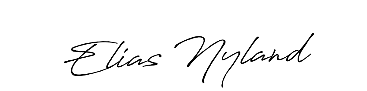 Design your own signature with our free online signature maker. With this signature software, you can create a handwritten (Antro_Vectra_Bolder) signature for name Elias Nyland. Elias Nyland signature style 7 images and pictures png