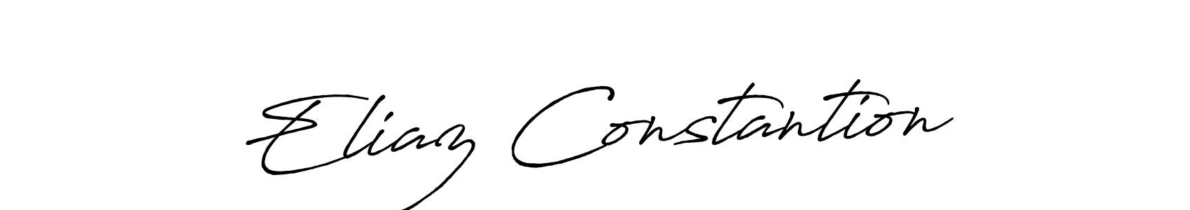 Create a beautiful signature design for name Eliaz Constantion. With this signature (Antro_Vectra_Bolder) fonts, you can make a handwritten signature for free. Eliaz Constantion signature style 7 images and pictures png